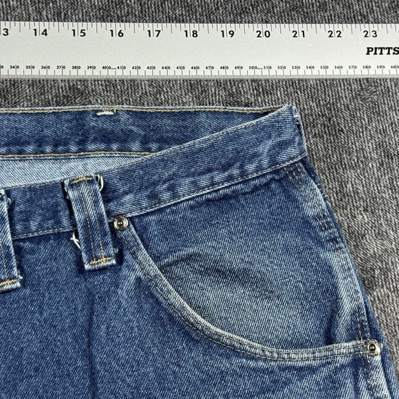 Wrangler Riggs Workwear Men's Size 44x36 Blue Jeans Heavy Duty Work Pants - Picture 6 of 16